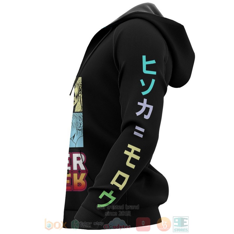 Hisoka Custom Hunter x Hunter Anime Black 3D Hoodie Bomber Jacket 1 2 3 4 5