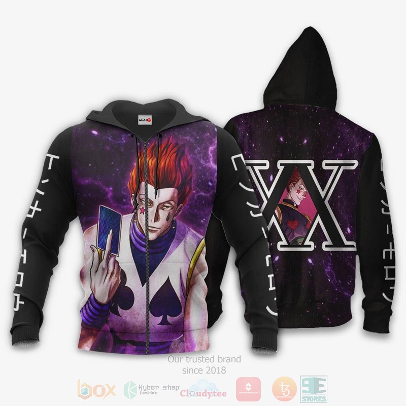 BEST Anime Hisoka Custom Hunter x Hunter Purple All Over Print Hoodie-Bomber Jacket 12 Hisoka Custom Hunter x Hunter Anime Purple 3D Hoodie Bomber Jacket