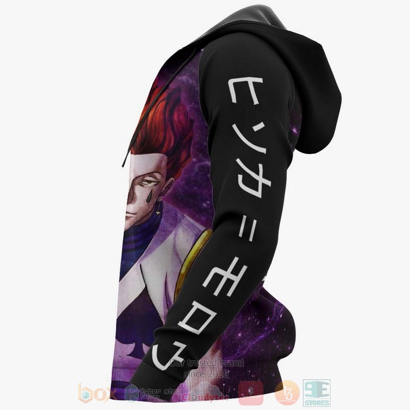 Hisoka Custom Hunter x Hunter Anime Purple 3D Hoodie Bomber Jacket 1 2 3 4 5