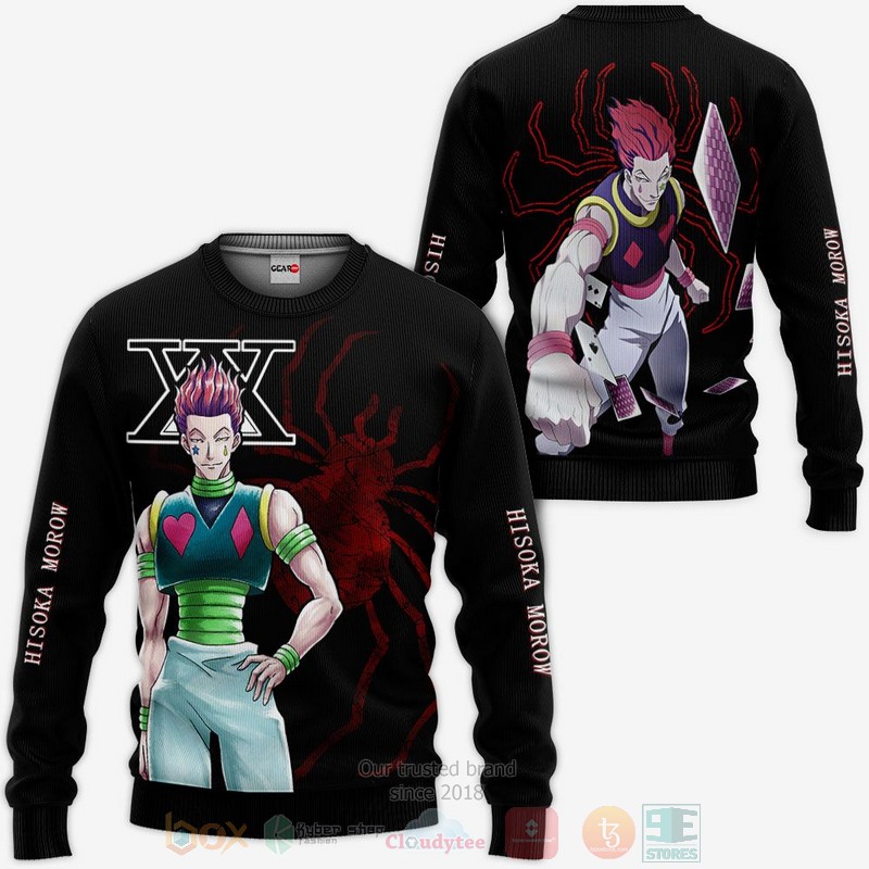 Hisoka Phantom Troupe Custom Anime Hunter x Hunter 3D Hoodie Bomber Jacket 1