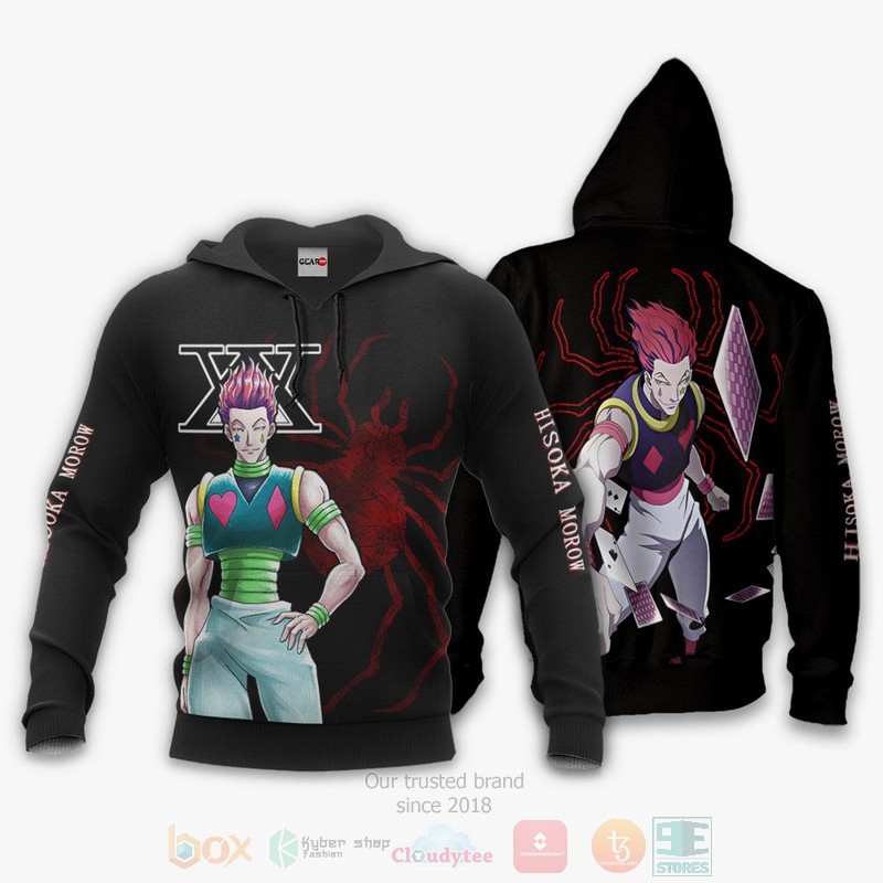 Hisoka Phantom Troupe Custom Anime Hunter x Hunter 3D Hoodie Bomber Jacket 1 2
