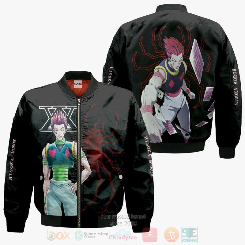 Hisoka Phantom Troupe Custom Anime Hunter x Hunter 3D Hoodie Bomber Jacket 1 2 3