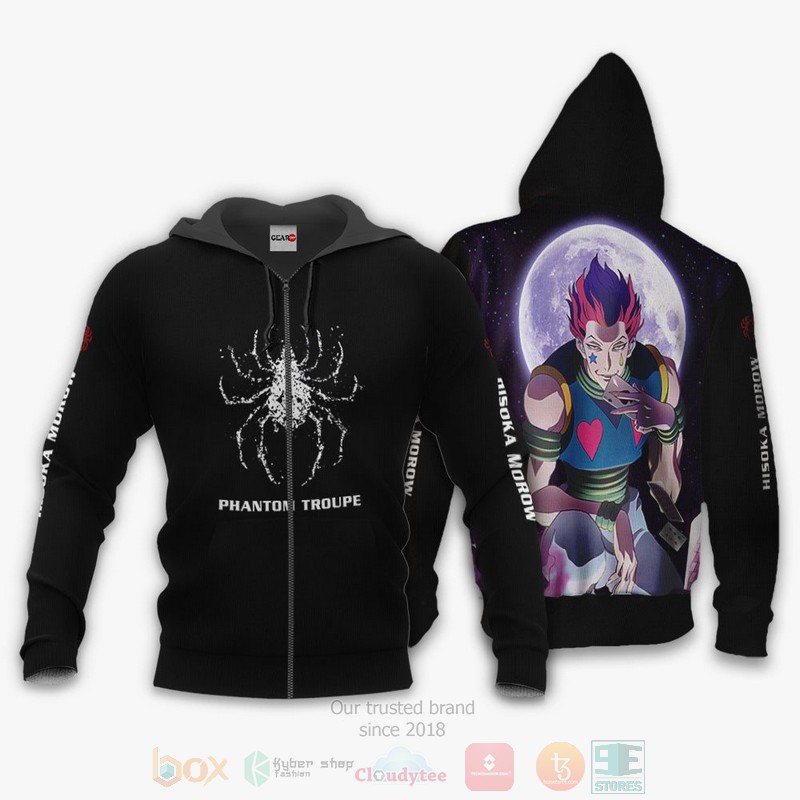 Hisoka Phantom Troupe Custom Hunter x Hunter Anime 3D Hoodie Bomber Jacket
