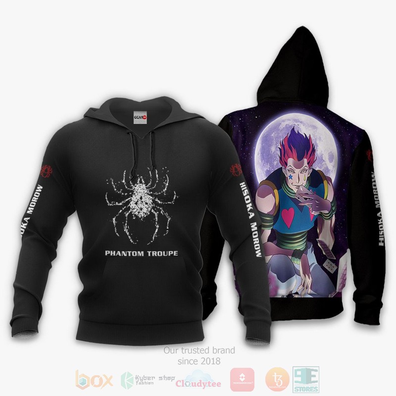 BEST Anime Hisoka Phantom Troupe Custom Hunter x Hunter All Over Print Hoodie-Bomber Jacket 3 Hisoka Phantom Troupe Custom Hunter x Hunter Anime 3D Hoodie Bomber Jacket 1 2