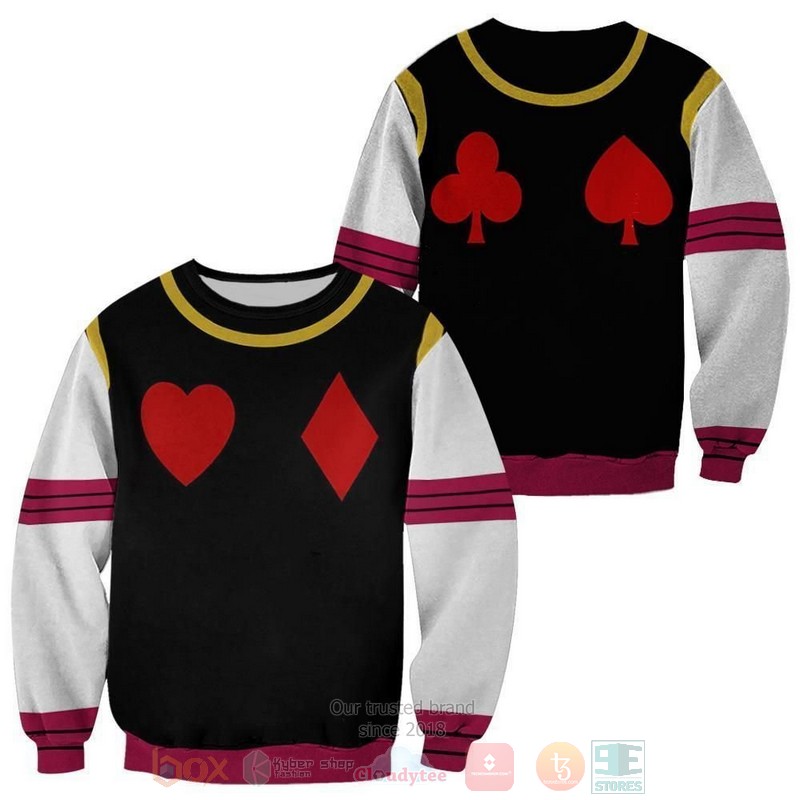 BEST Anime Hisoka Uniform Hunter x Hunter All Over Print 3D Hoodie, Shirts 2 Hisoka Uniform Hunter x Hunter Anime 3D Hoodie Shirt 1
