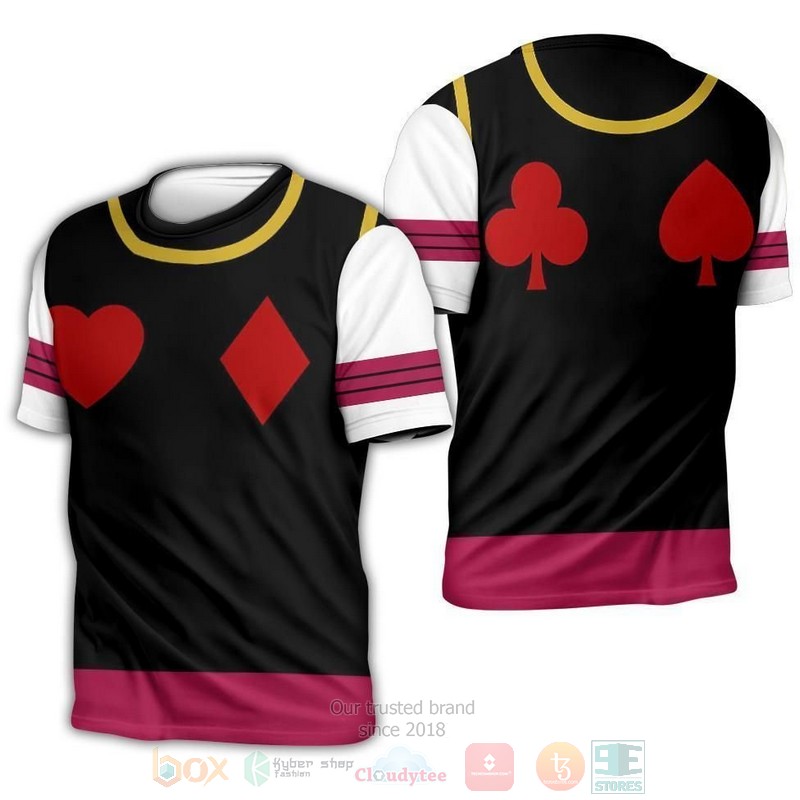 BEST Anime Hisoka Uniform Hunter x Hunter All Over Print 3D Hoodie, Shirts 3 Hisoka Uniform Hunter x Hunter Anime 3D Hoodie Shirt 1 2