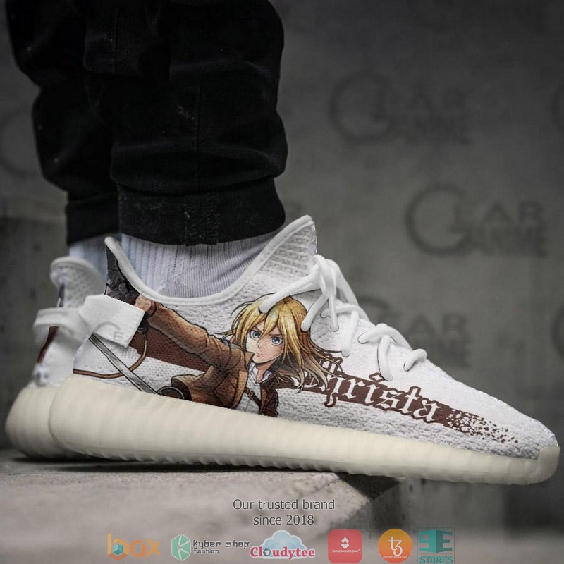 Historia Reiss Attack On Titan Anime Yeezy Sneaker Shoes 3 Historia Reiss Attack On Titan Anime Yeezy Sneaker Shoes 1 2