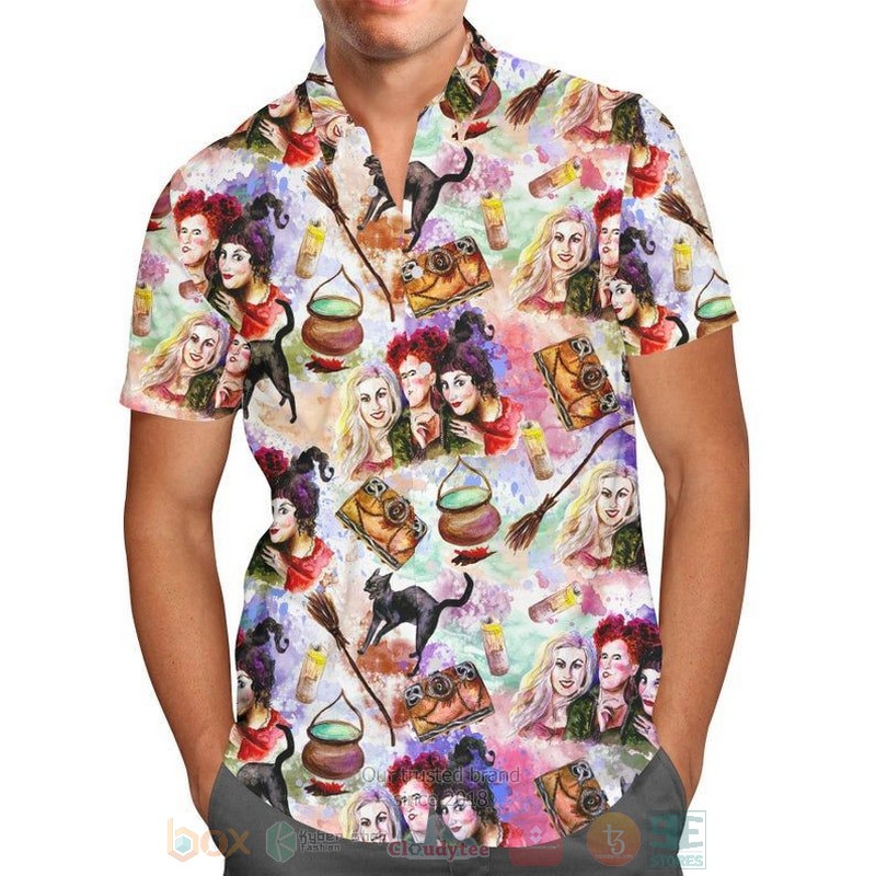 Hocus Pocus Disney Halloween Disney Short Sleeve Hawaiian Shirt