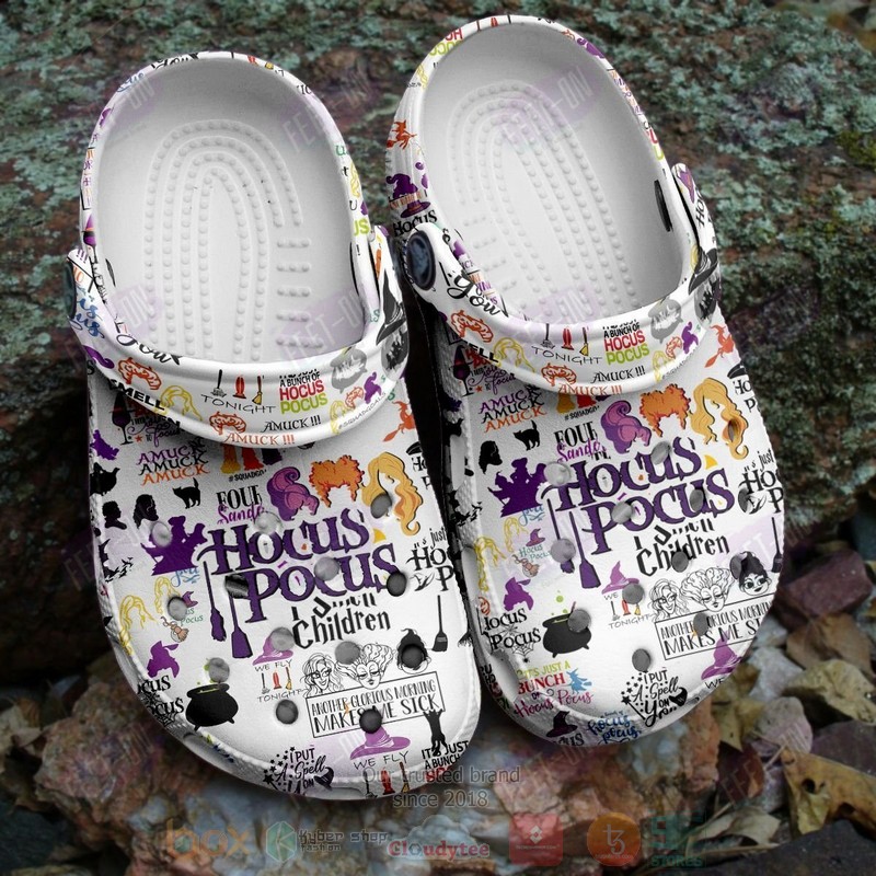 Hocus Pocus White Crocband Crocs Clog Shoes