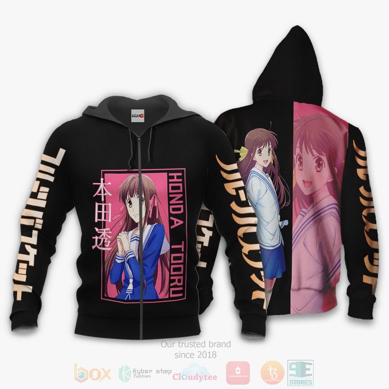 Honda Tooru Custom Fruits Basket Anime 3D Hoodie Bomber Jacket