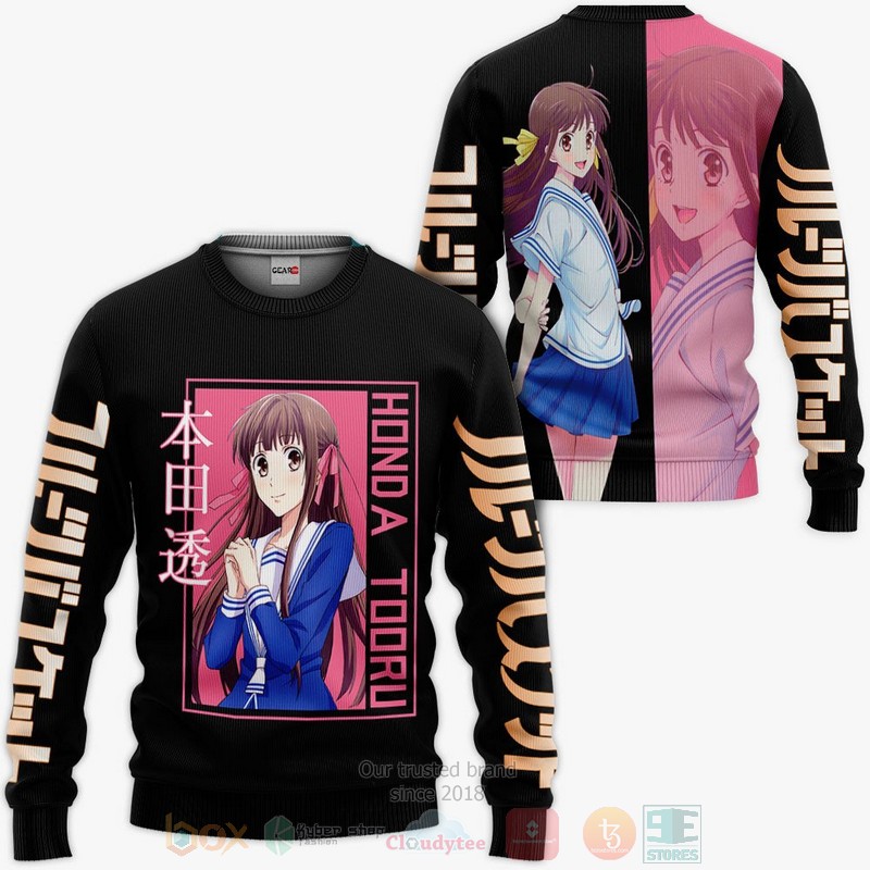 BEST Anime Honda Tooru Custom Fruits Basket All Over Print Hoodie-Bomber Jacket 2 Honda Tooru Custom Fruits Basket Anime 3D Hoodie Bomber Jacket 1