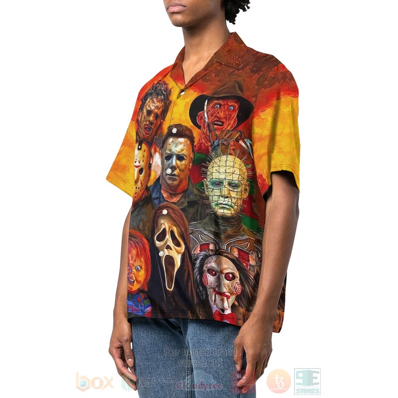 BEST Horror Mask 3D Aloha Shirt 2 Horror Mask Hawaiian Shirt 1