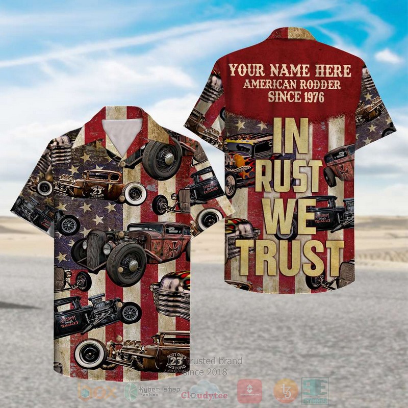 BEST Hot Rod In Rust We Trust Custom 3D Aloha Shirt Custom 3D Aloha Shirt word2