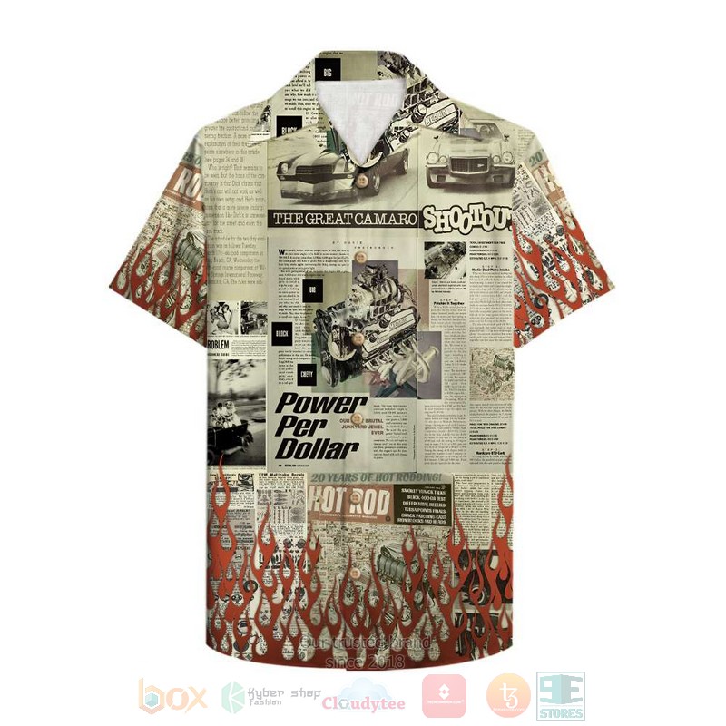 BEST Hot Rod Newspaper 3D Aloha Shirt 1 BEST Hot Rod Newspaper 3D Aloha Shirt word1