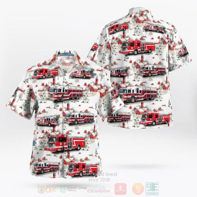 Houston Fire Department Christmas Hawaiian Shirt