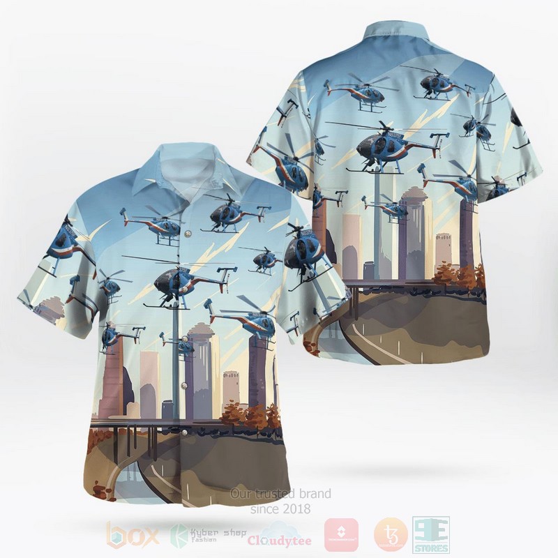 BEST Houston Police Air Support 75 Fox N8375F 3D Aloha Shirt 2 Houston Police Air Support 75 Fox N8375F Hawaiian Shirt