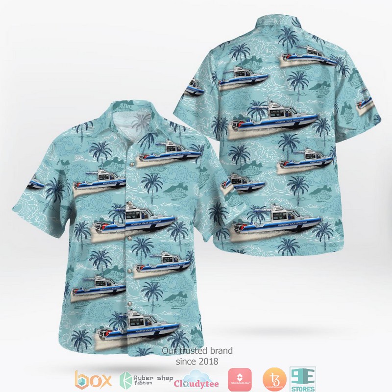 Houston Police Department Patrol Boat Hawaii 3D Shirt 1 Houston Police Department Patrol Boat Hawaii 3D Shirt