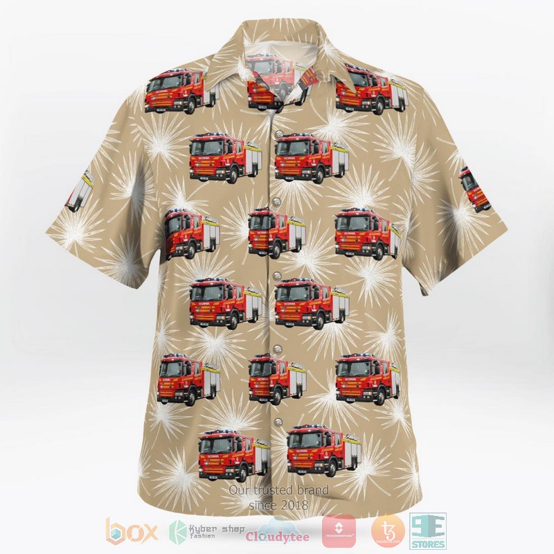 NEW Humberside Fire and Rescue Service Scania Hawaii Shirt 5