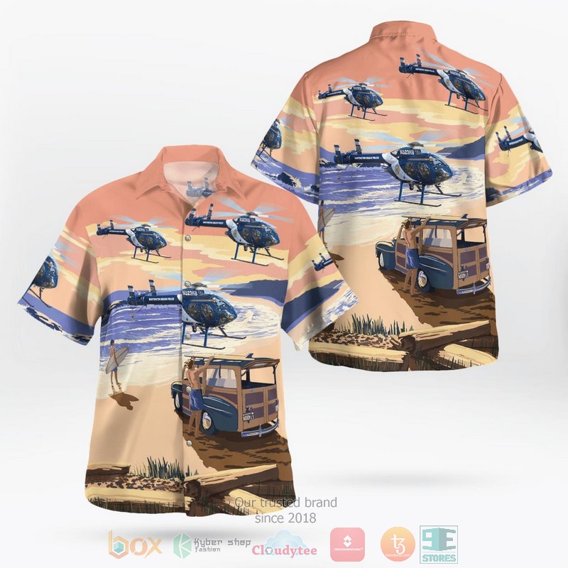 BEST Huntington Beach Police Department McDonnell Douglas MD-500N Hawaii Shirt 1 Huntington Beach Police Department McDonnell Douglas MD 500N Hawaiian Shirt