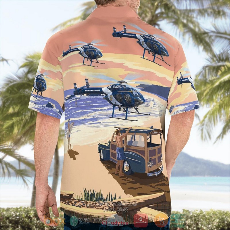 BEST Huntington Beach Police Department McDonnell Douglas MD-500N Hawaii Shirt 2 Huntington Beach Police Department McDonnell Douglas MD 500N Hawaiian Shirt 1