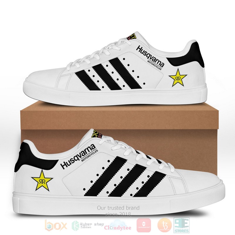 BEST Husqvarna Motorcycles Racing White Stan Smith Shoes Sneakers