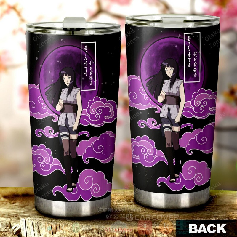 BEST Hyuga Hinata Naruto Purple Anime 3D Steel Tumbler 3 Hyuga Hinata Naruto Purple Anime Tumbler 1 2