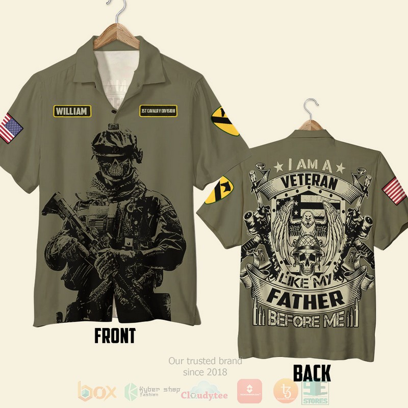BEST I Am A Veteran Like My Father Before Me Custom Name 3D Aloha Shirt 5 BEST I Am A Veteran Like My Father Before Me Custom Name 3D Aloha Shirt word1