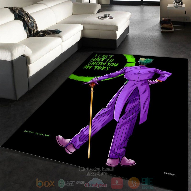 I Cant Wait To Show You My Toys Joker Area Rugs