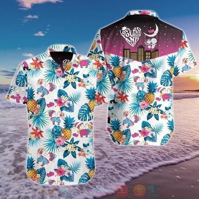 I Love You Short Sleeve Hawaiian Shirt