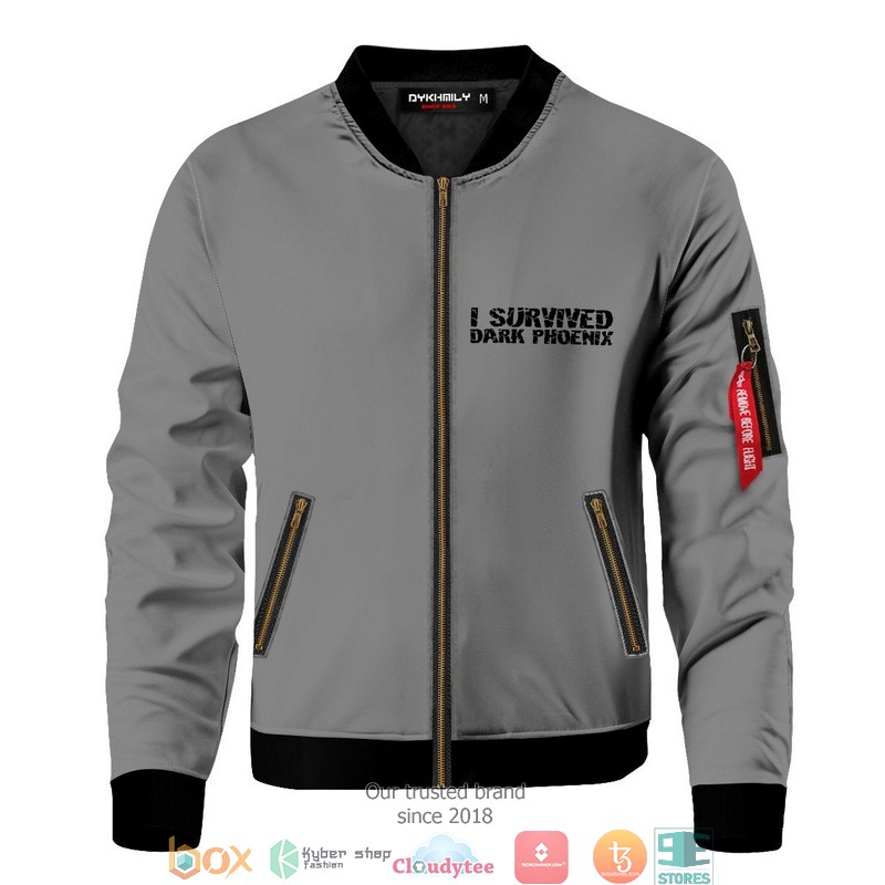 I Survived Dark Phoenix Bomber Jacket word3