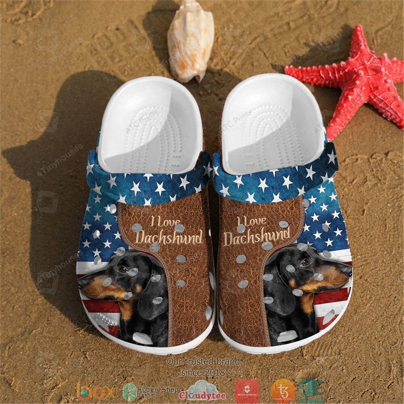 I love Dachshund Crocband Clogs