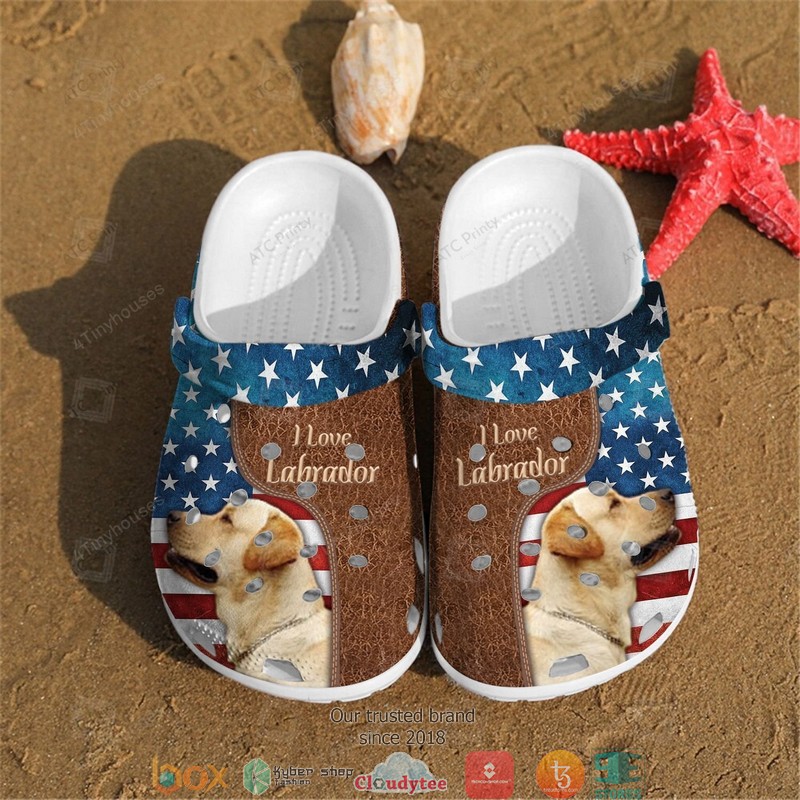 I love Labrador Crocband Clogs 1 I love Labrador Crocband Clogs