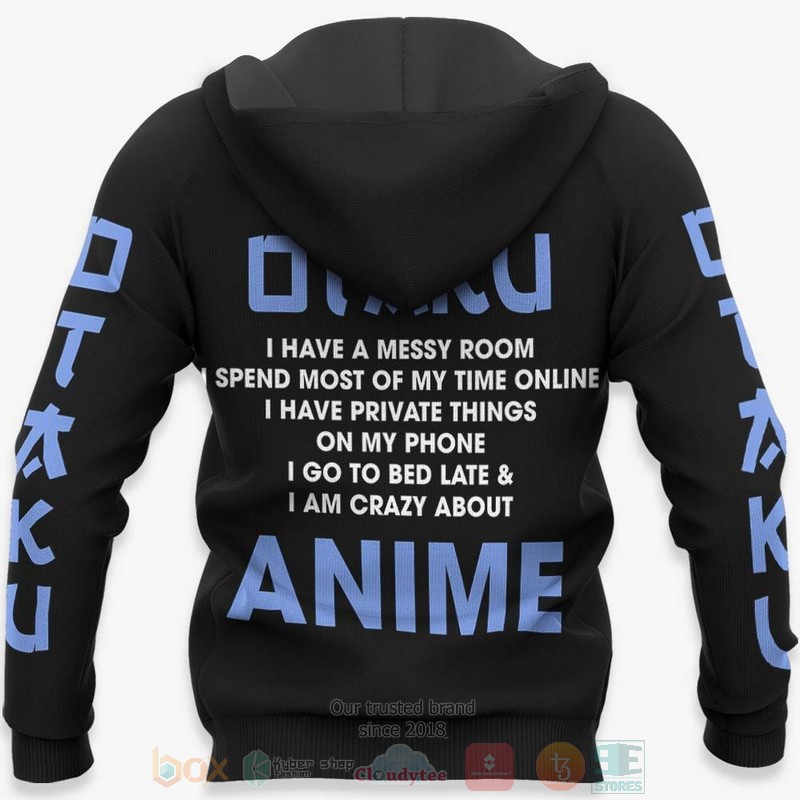 Im An Otaku Funny Anime 3D Hoodie Bomber Jacket 1 2 3 4