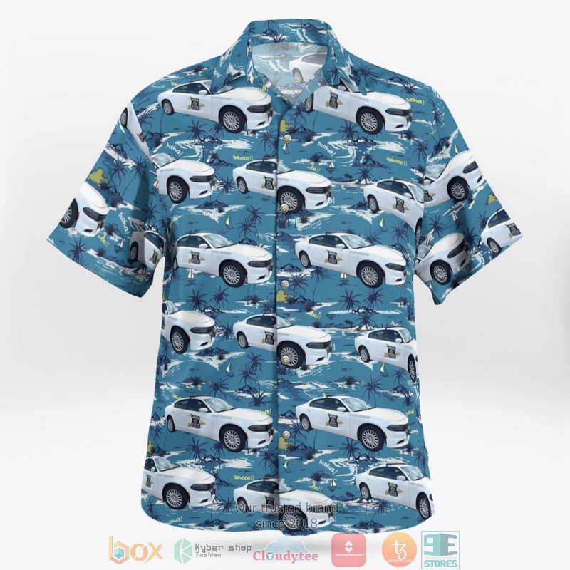 Indiana State Police Dodge Charger Hawaiian shirt 2 Indiana State Police Dodge Charger Hawaiian shirt word3