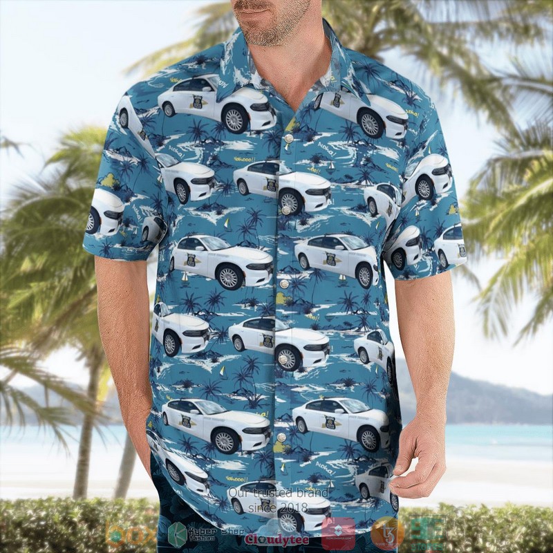 Indiana State Police Dodge Charger Hawaiian shirt 3 Indiana State Police Dodge Charger Hawaiian shirt word3