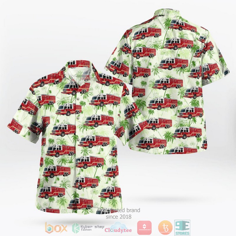 Indianapolis Fire Department IFD Indiana Heavy Rescue Hawaiian shirt