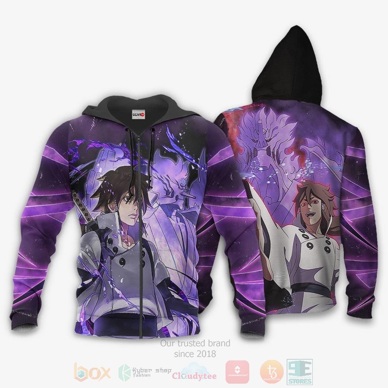 Indra Otsutsuki Susanoo Custom Anime 3D Hoodie Bomber Jacket