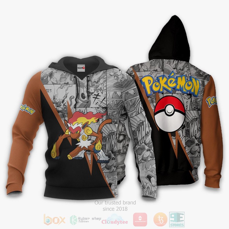 BEST Anime Infernape Custom Pokemon Anime-Manga All Over Print Hoodie-Bomber Jacket 3 Infernape Custom Pokemon Anime Manga 3D Hoodie Bomber Jacket 1 2