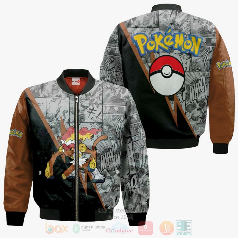 BEST Anime Infernape Custom Pokemon Anime-Manga All Over Print Hoodie-Bomber Jacket 4 Infernape Custom Pokemon Anime Manga 3D Hoodie Bomber Jacket 1 2 3