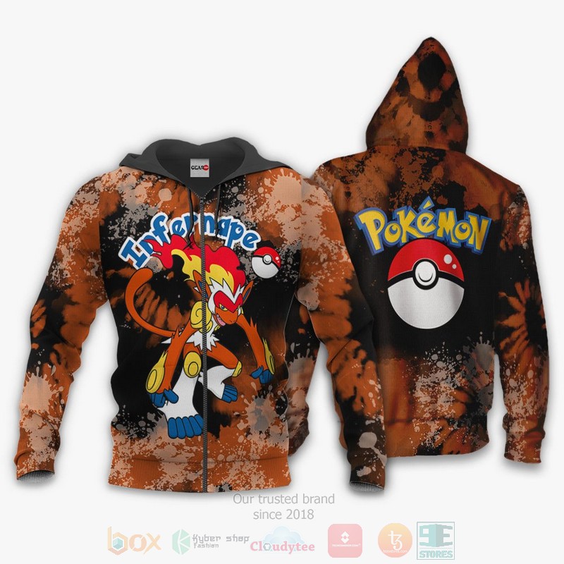 Infernape Custom Pokemon Anime 3D Hoodie Bomber Jacket
