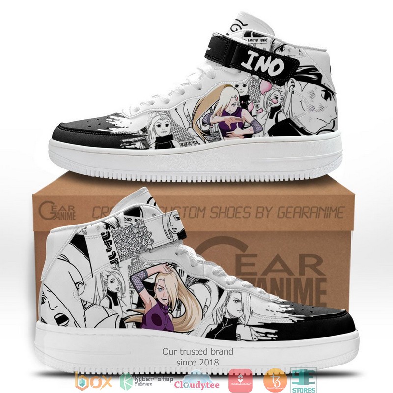 Ino Yamanaka Anime Mix Manga High Air Force Shoes