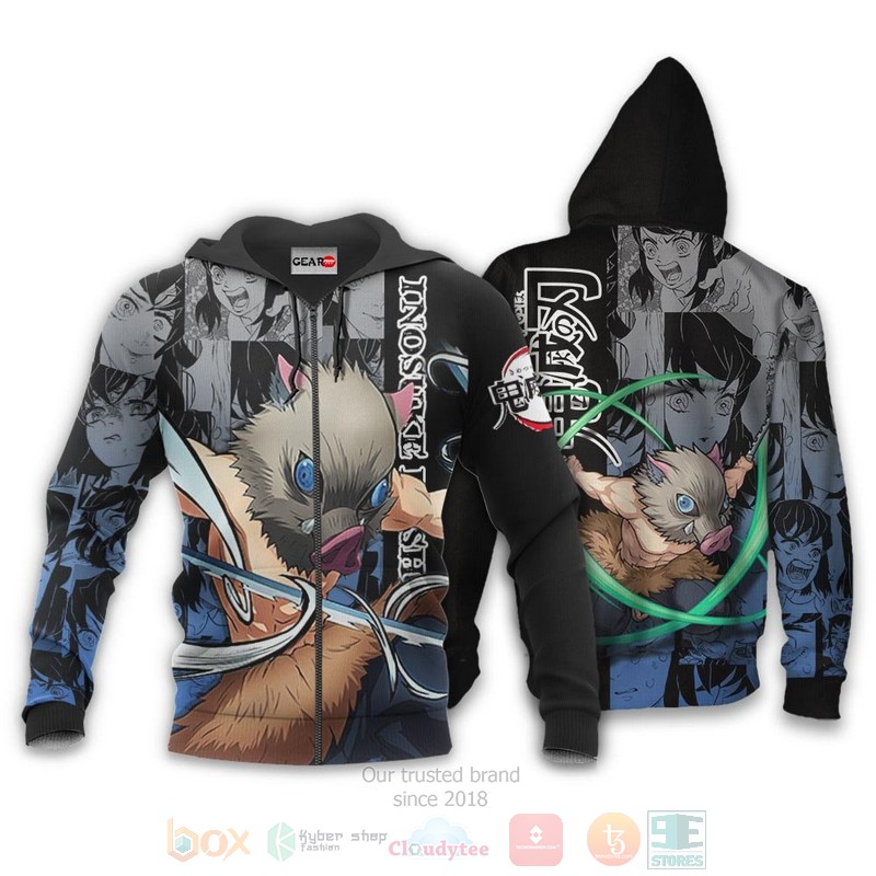 BEST Anime Inosuke Hashibira Custom Kimetsu Anime-Manga All Over Print Hoodie-Bomber Jacket 13 Inosuke Hashibira Custom Kimetsu Anime Manga 3D Hoodie Bomber Jacket