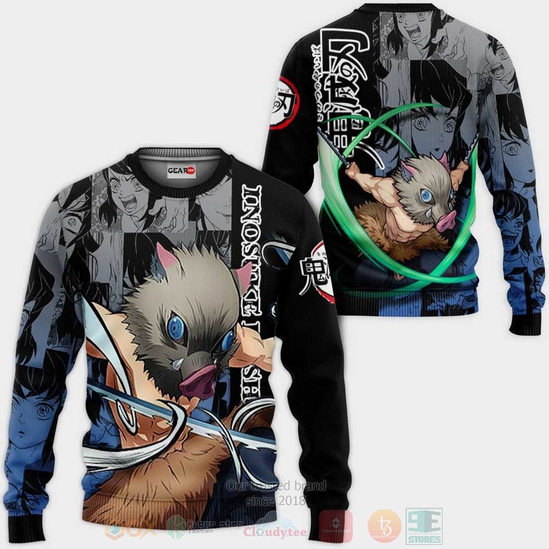 BEST Anime Inosuke Hashibira Custom Kimetsu Anime-Manga All Over Print Hoodie-Bomber Jacket 2 Inosuke Hashibira Custom Kimetsu Anime Manga 3D Hoodie Bomber Jacket 1