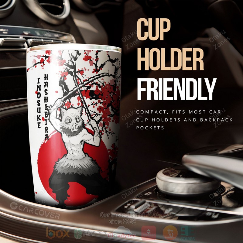 Inosuke Japan Style Demon Slayer Anime Tumbler 1
