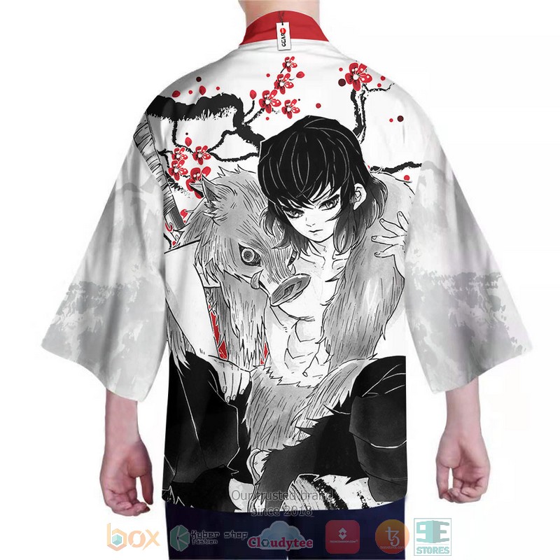 NEW Inosuke Kimetsu Anime Haori Japan Style 3D Full Printed Kimono 4 Inosuke Kimetsu Anime Haori Japan Style Kimono 1 2 3