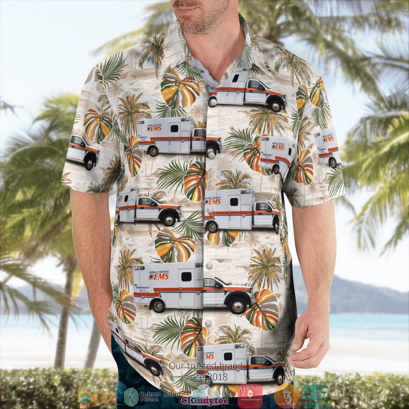 Iowa County EMS 3D Hawaii Shirt 3 Iowa County EMS 3D Hawaii Shirt 1 2