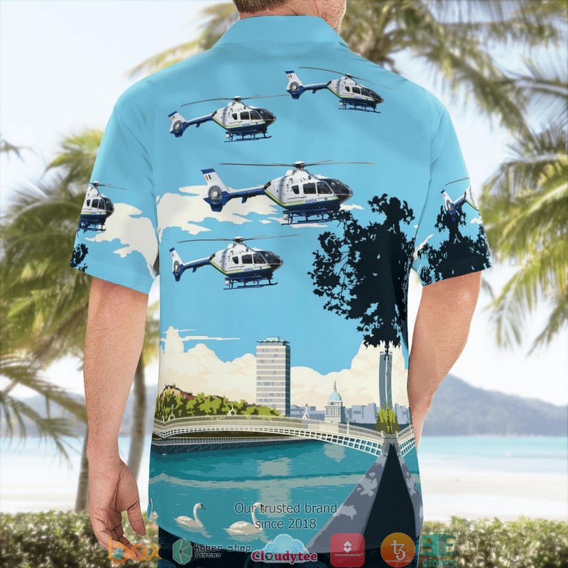 NEW Ireland Police Eurocopter EC 135T2 Helicopter Hawaii Shirt 7