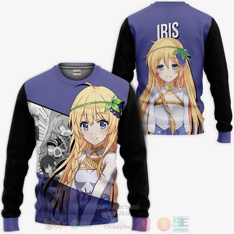 BEST Anime Iris KonoSuba All Over Print Hoodie-Bomber Jacket 2 Iris KonoSuba Anime 3D Hoodie Bomber Jacket 1