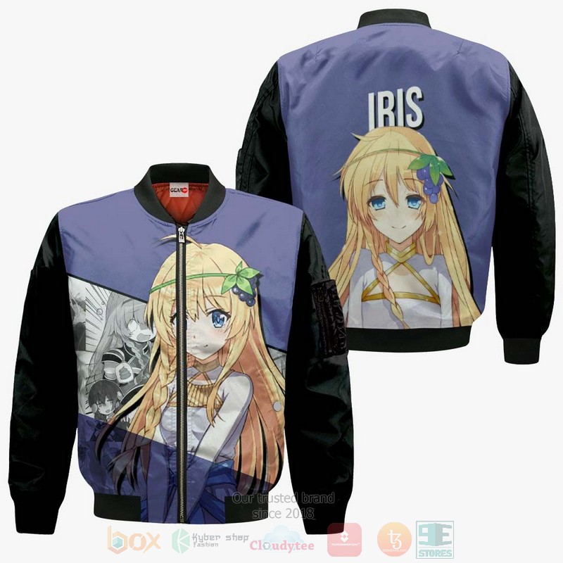 BEST Anime Iris KonoSuba All Over Print Hoodie-Bomber Jacket 4 Iris KonoSuba Anime 3D Hoodie Bomber Jacket 1 2 3