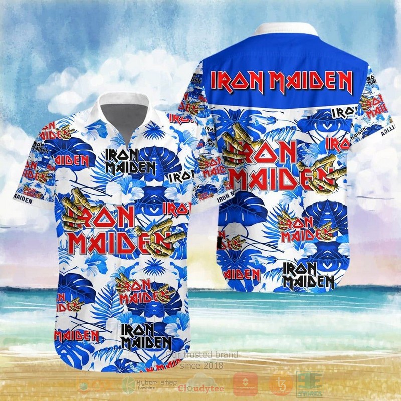 BEST Iron Maiden Rock Music Band II All Over Print Aloha Shirt 3 Iron Maiden Rock Music Band II Short Sleeve Hawaiian Shirt